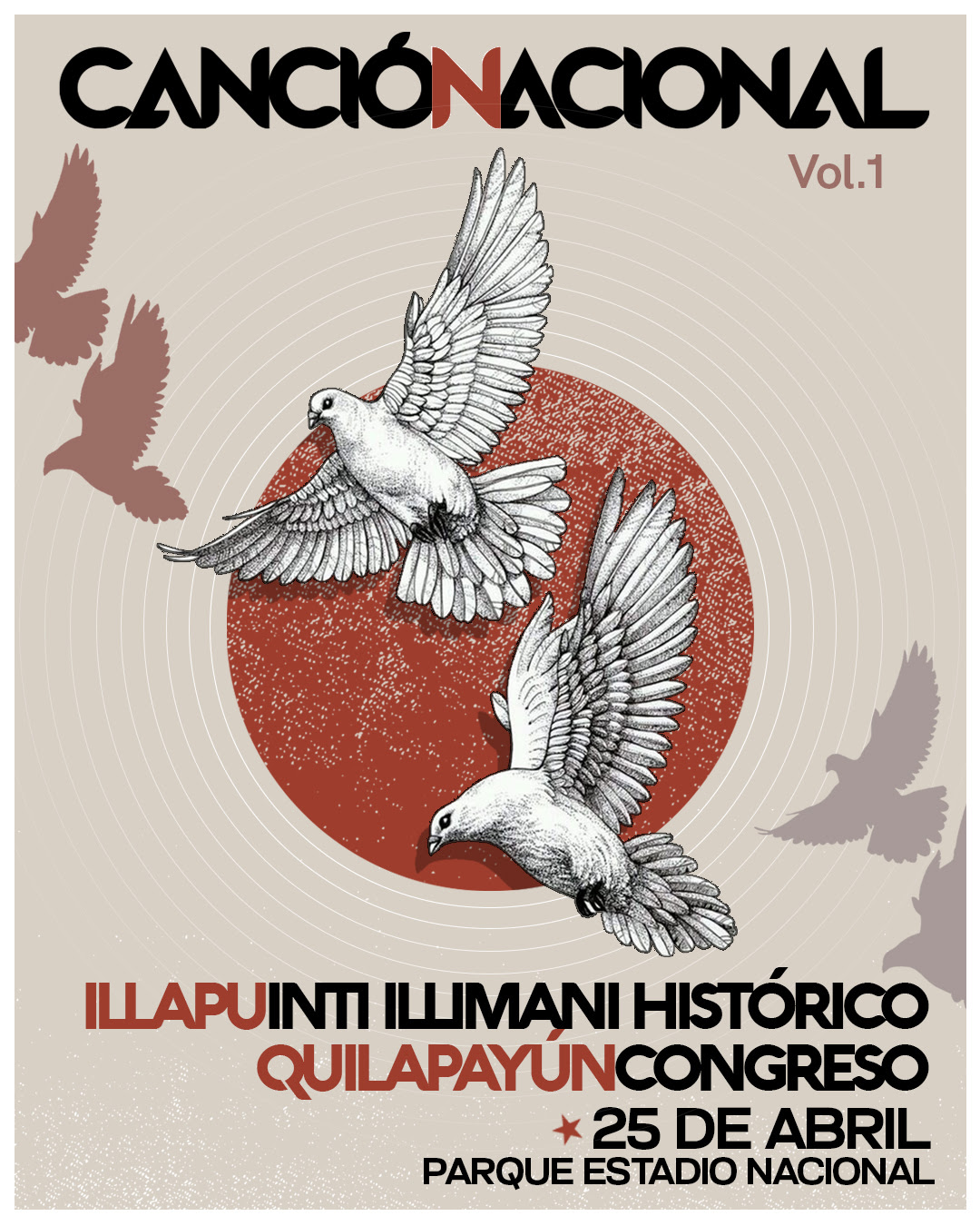 Illapu, Inti-Illimani Histórico, Quilapayún y Congreso se reunirán en Canción Nacional